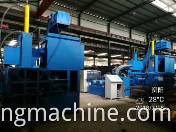 Y83W-1000 Horizontal Automatic Steel Chips Briquetting Machine Line